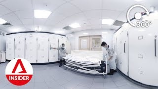 Inside The Hospital Mortuary 360 VR Video [upl. by Nylrad188]