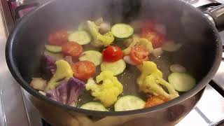 Vegan pasta with sauté veggies [upl. by Myers]