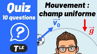 Mouvement dans un champ uniforme ✅ QUIZ  Physique Terminale Spécialité [upl. by Smitty151]