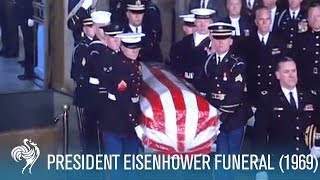 President Eisenhower State Funeral in Washington DC 1969  British Pathé [upl. by Akeem544]