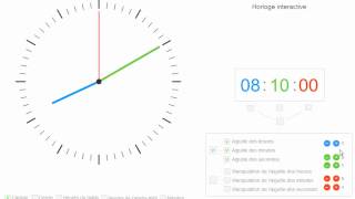 Une horloge interactive pour apprendre lheure avec les petits [upl. by Terrag645]