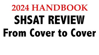 SHSAT REVIEW  2024 Cover to Cover MATH quotNumber Linesquot Form A [upl. by Thgiwd]