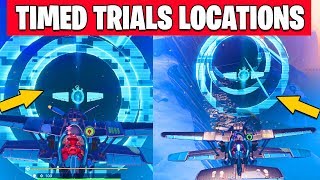 Complete timed trials in an X4 Stormwing plane LOCATIONS Fortnite Season 7 WEEK 9 CHALLENGES Guide [upl. by Eemaj995]