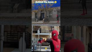 😲Behind The Scene  Spiderman No Way Home  HD spiderman short [upl. by Antonina527]