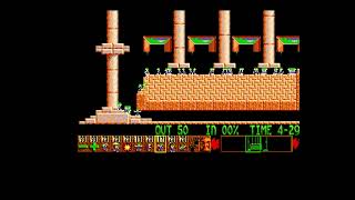 Lemmings Fun Level 17 Walkthrough Amiga [upl. by Durwin]