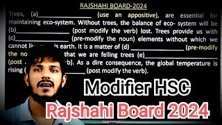 Modifier HSC  Rajshahi Board 2024  rajshahiboard2024 [upl. by Portie]