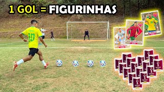 FEZ GOL GANHA FIGURINHAS DA COPA PARTE 3 ‹ Rikinho › [upl. by Ecirbaf]