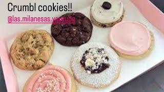 Hoy vamos hacer RECETA de Crumbl cookies 🍪 Las GALLETAS más Virales [upl. by Jonis138]