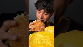 Eating juicy burgers ASMR asmr [upl. by Mehalick642]