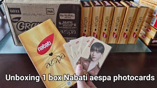 Unboxing 1 box aespa Nabati Grande [upl. by Ixela]