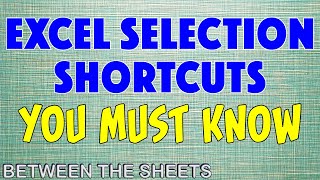 Excel Selection Shortcuts You Must Know [upl. by Rexanna]