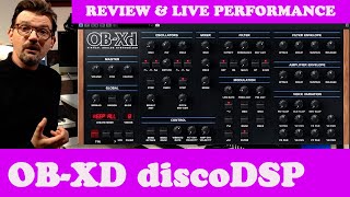 Oberheim OBX Disco DSP Synthesizer REVIEW amp LIVE PERFORMANCE by AGDugros [upl. by Edi922]