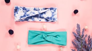 How to Sew a Twisted Headband Two Different Ways [upl. by Lurlene234]