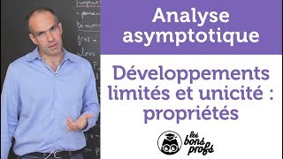 Développements limités et unicité  propriétés  MPSI 1ère année  Les Bons Profs [upl. by Noni]