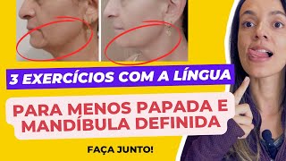 Ginástica Facial para dar tchau para a Papada e Definir a Mandíbula  3 técnicas fáceis [upl. by Berard747]