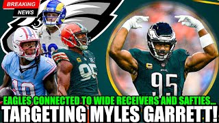 🚨Myles Garrett On Eagles Radar💥 Eagles Connected To Deandre Hopkins Cooper Kupp  Eagles Q amp A [upl. by Alleuqram]