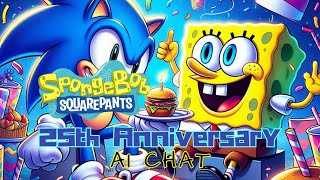 SpongeBob SquarePants 25th Anniversary AI Chat Not For Kids [upl. by Akcirederf]