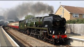 34046 BRAUNTON thunders through STONEHOUSE with the final leg of quotThe Welsh Dragonquot19092024 [upl. by Vala587]