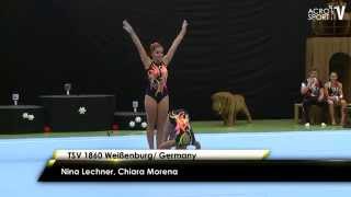 Nina Lechner Chiara Morena  TSV 1860 Weißenburg  Womens Pair  Dynamic  Zwingerpokal 2013 [upl. by Saree239]