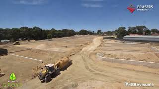 Time Lapse of Baldivis Grove Stage 5 Construction [upl. by Deyas]