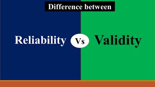 Difference between Reliability amp Validity in Research  Validity vs Reliability [upl. by Mansur839]