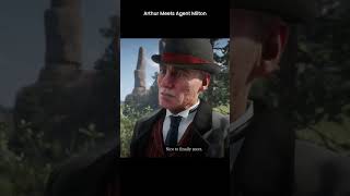 Arthur Morgan Meets Agent Milton  RDR2 rdr2 reddeadredmption2 arthurmorgan shorts [upl. by Malena]