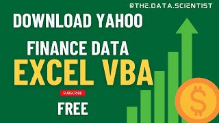 How to Download Stock Data From Yahoo Finance With Excel VBA [upl. by Anyer711]