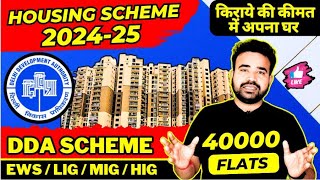 Housing Scheme 2024 🔥🔥 DDA Housing Scheme 2024  EWS Flats  Lig Flats  MIG Flats  DDA  Pm Uday [upl. by Leler278]