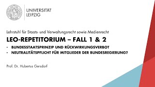 LEO Repetitorium Staatsrecht Fall 1 amp 2 [upl. by Kelwen]