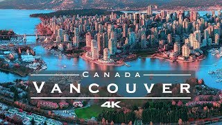 Vancouver Canada 🇨🇦  by drone 4K [upl. by Nirrac909]