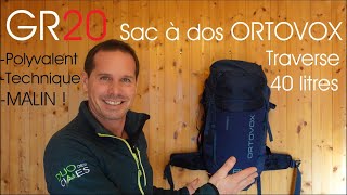 gr20  ORTOVOX Traverse 40 un sac à dos MALIN technique et polyvalent [upl. by Jaddan]