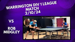 Neil Myatt vs Rob Midgley  Warrington Div 1 League Match  21024 [upl. by Lamraj]