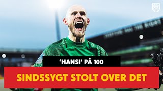 Andreas Hansen på 1️⃣0️⃣0️⃣ Sindssygt stolt over det 🧤❤️💛 [upl. by Baxy]