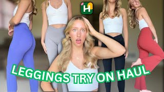 The Only Leggings Youll Ever Need  HALARA LEGGINGS Try On Haul Halara [upl. by Acinhoj]