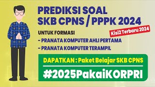 Prediksi Soal SKB CPNS  PPPK 2024 Pranata Komputer Ahli Pertama amp Pranata Komputer Terampil 2 [upl. by Gilroy]