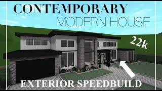 22K Modern Contemporary House SPEEDBUILD LAYOUT INCLUDED Welcome To Bloxburg [upl. by Weisburgh903]