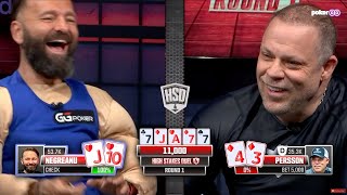 Eric Persson Tries Talking Daniel Negreanu Into Folding a FULL HOUSE [upl. by Elatsyrc13]