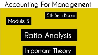 Ratio Analysis [upl. by Ahsakal81]