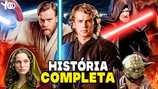 Resumo de Star Wars  Ordem Cronológica  A HISTÓRIA COMPLETA DE STAR WARS [upl. by Lilias]