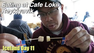 Eating at Cafe Loki Reykjavik  Iceland Day 11 [upl. by Mccreary989]