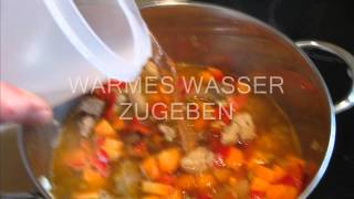 Kochen Ungarische Gulaschsuppe schnelle Rezepterezept Ungarische GulaschsuppeKochrezepte [upl. by Erodasi]