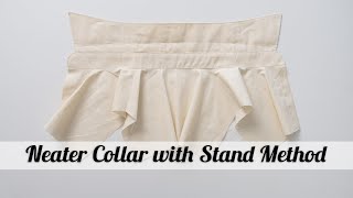 Tutorial for Collar with Stand A better neater way to attach it [upl. by Codi910]