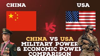 USA VS China Military Power 2024  China vs USA Military Power and Economic Power Comparison 2024 [upl. by Dnomde486]