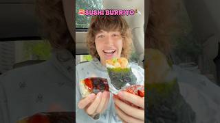 part 12 sushi burrito🍣🌯 sushiburrito mukbang [upl. by Gerdy851]