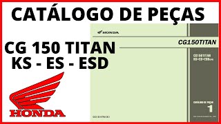 CG 150 TITAN  CATÁLOGO DE PEÇAS [upl. by Hakon]