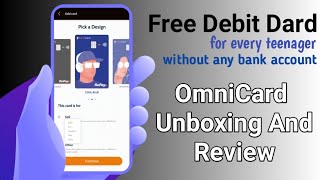 omni card unboxing  free debit card for students  omni card [upl. by Maloney]