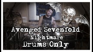 Avenged Sevenfold  Nightrmare  Drums Only  Cover  Vegard Hodnebrog [upl. by Rochette789]