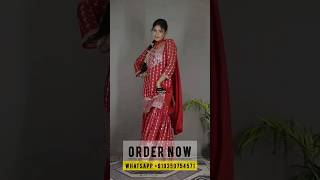 HEAVY FAUX GEORGETTE 3 PIECE FANCY KURTI WITH BEAUTIFUL SHARARA AND DUPATTA [upl. by Nairdna]