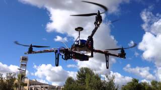 Pixhawk Test Flight on Tricopter in Loiter Mode [upl. by Newel]