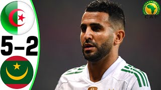 Algeria vs Mauritania 52  All Goals and Highlights  2024 🔥 MAHREZ [upl. by Marve543]